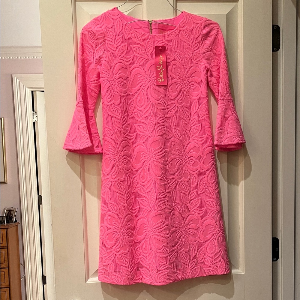 NWT Lilly Pulitzer Pink Textured Dress